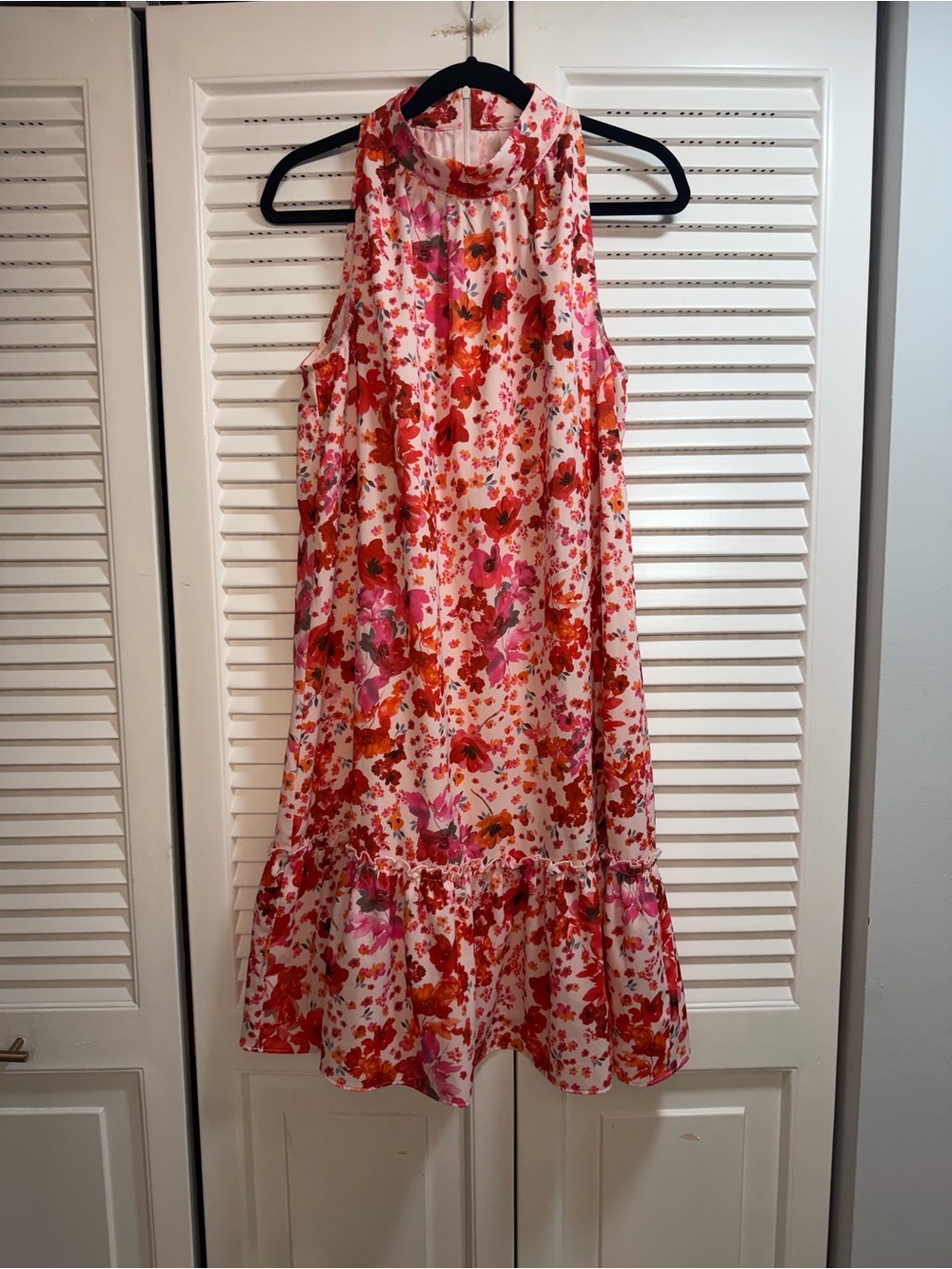 Sam Edelman Pink, Red ,Orange Floral Print Dress